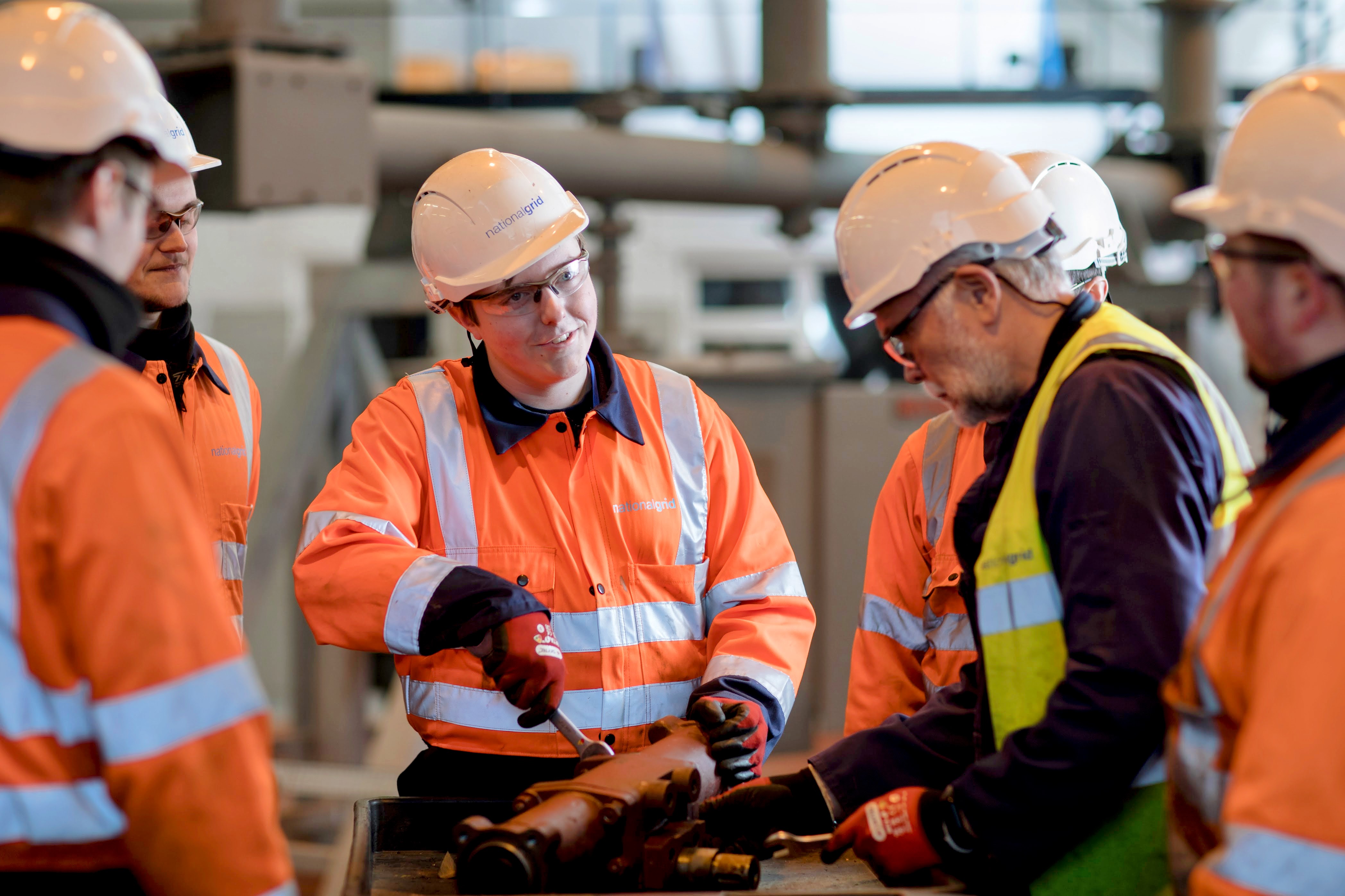 National Grid apprentices at Eakring