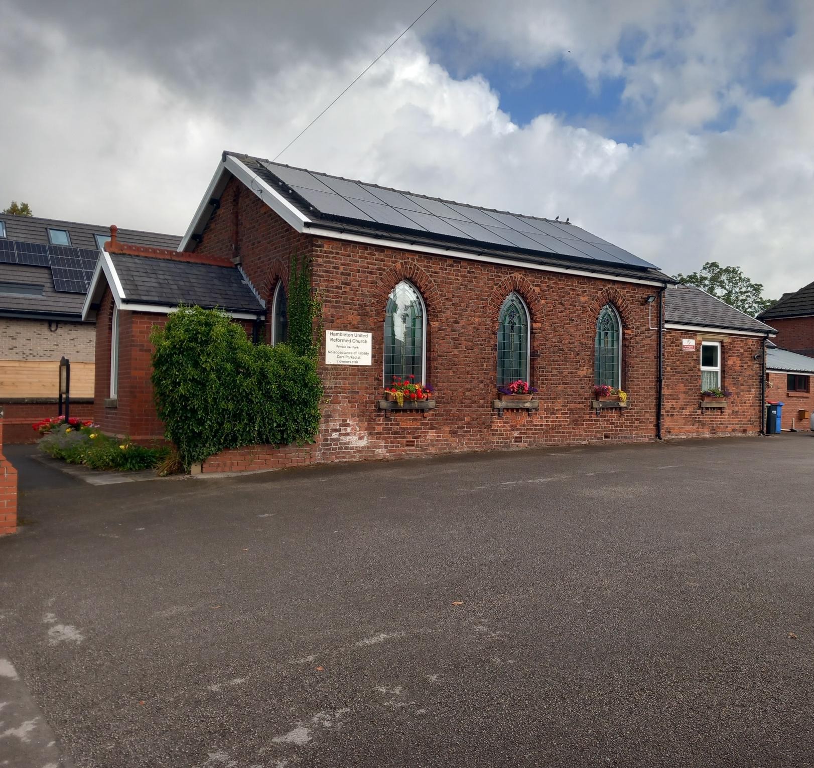 Solar panels on community building