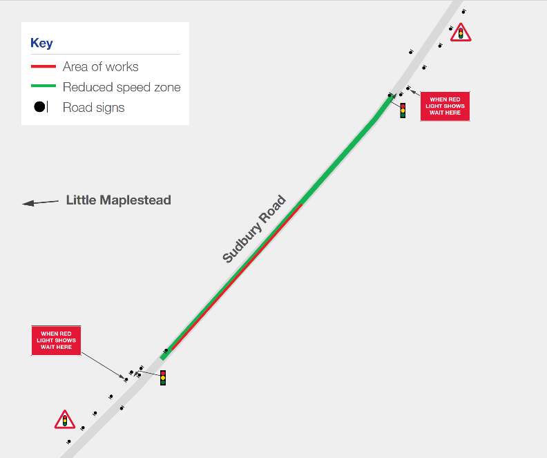 Map of location of traffic management measures