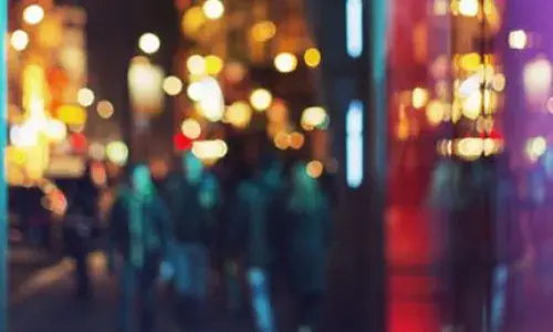 City road at night