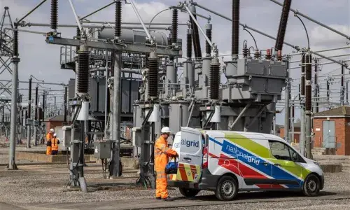 engineers in a substation