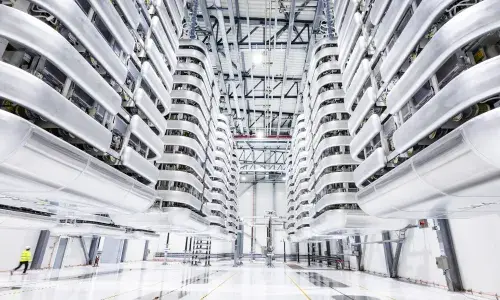 Converter station valve hall