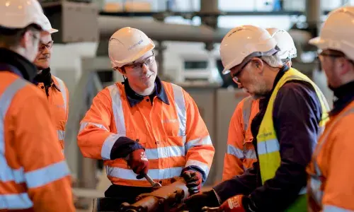 National Grid apprentices at Eakring