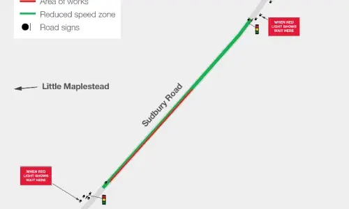 Map of location of traffic management measures