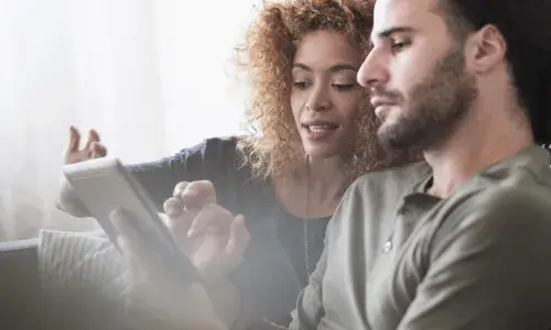 Couple Looking online