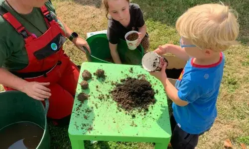 Children play at Willow Gardens