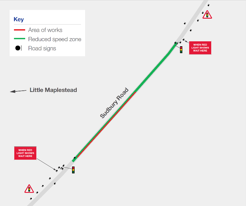Map of location of traffic management measures