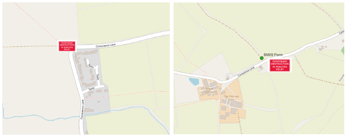 Traffic management on Conscience Lane