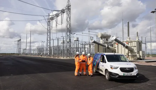 Viking Link AC Yard engineers