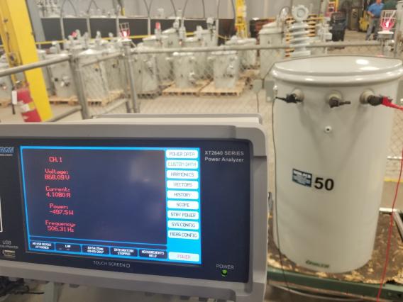 Transformer and testing screen